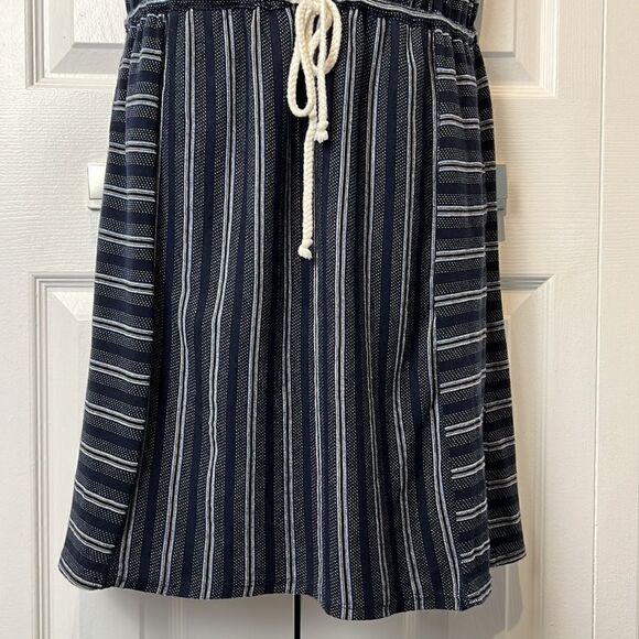 Lucky Brand Navy and White Cap Sleeve Dress Size M - Picture 4 of 13